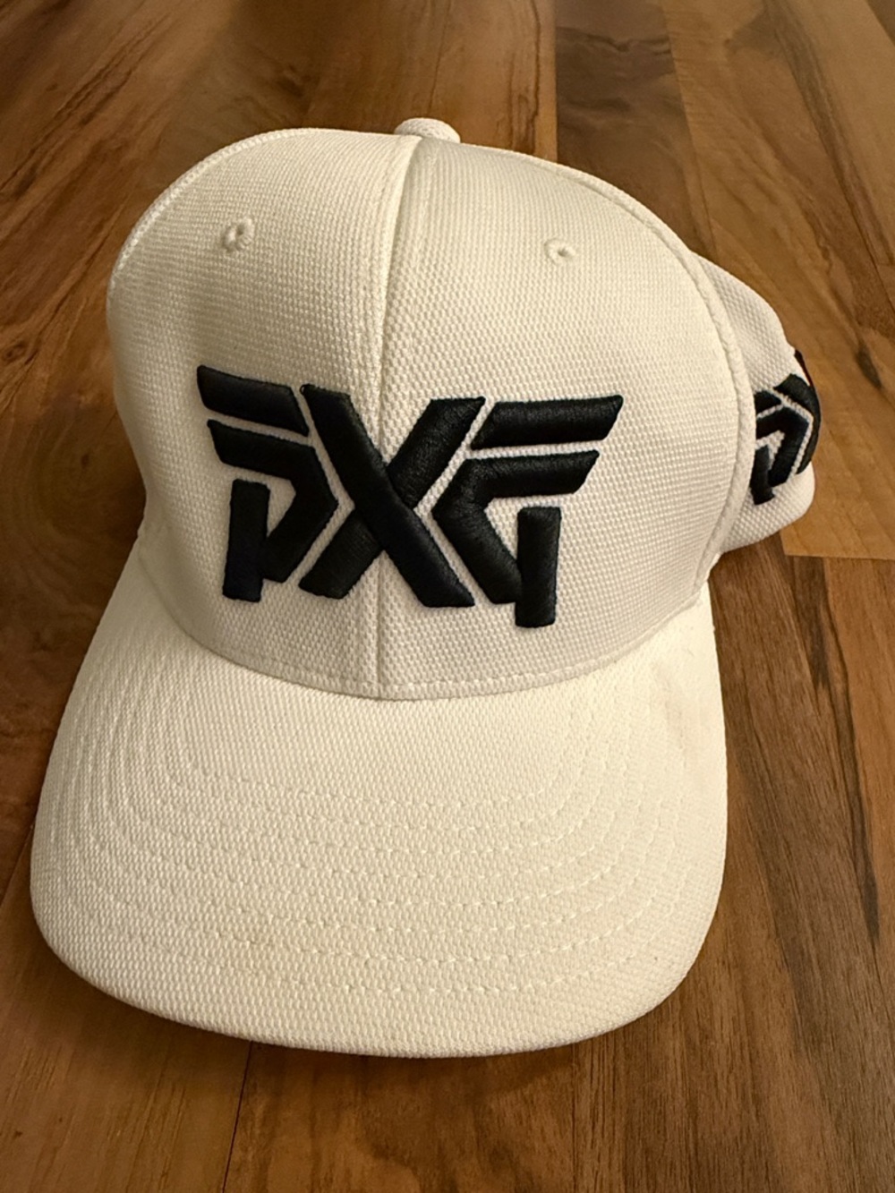 PXG White Cap with Black Raised Logo